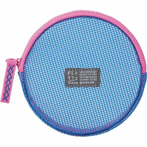 [キングジム] FLATTY SHEER/フラッティ シアー Sサイズ No.5160 アオ [キャンセル・変更・返品不可]