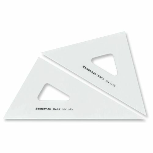[ステッドラー日本] マルス 製図用三角定規 21cm/厚2.5mm 564 21TN [キャンセル・変更・返品不可]