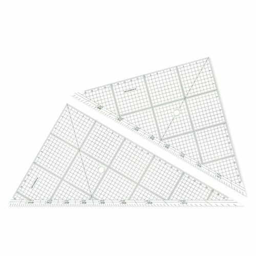[ステッドラー日本] レイアウト用方眼三角定規 30cm/厚2mm 966 30 [キャンセル・変更・返品不可]