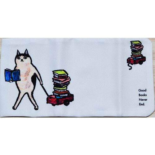 [コンサイス] ブックカバー 文庫サイズ カートネコ ホワイト 574354 [キャンセル・変更・返品不可]