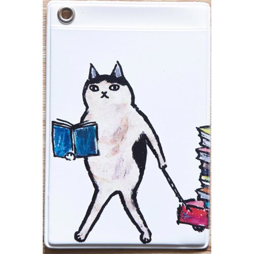 [コンサイス] パスケース カートネコ ホワイト 574477 [キャンセル・変更・返品不可]