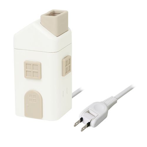 [ソニック] えんとつ屋根のコンセントハウス 2m AC6個口 USB-A×3 ホワイト ULH-7807-W [キャンセル・変..