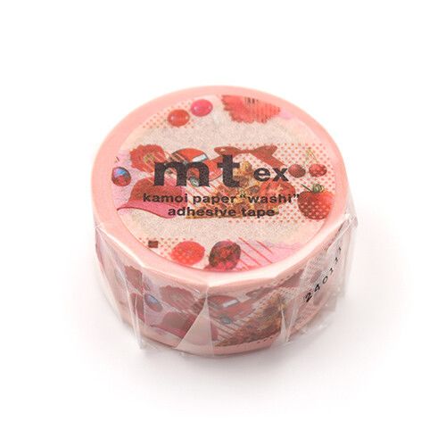 [カモ井] マスキングテープ mt ex カ ラーシリーズ・レッド 20mm×7m MTEX1P24