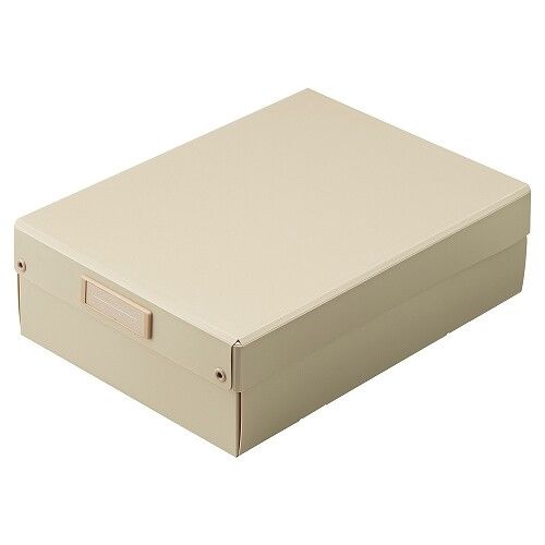 [リヒトラブ] Roomy/ルーミー 折りたたみボックス 浅型 A4 ベージュ A795-16