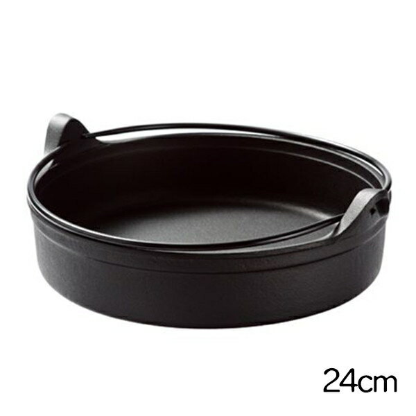 及源鋳造 CA-001南部鉄器すき焼き鍋24cm IH対応 日本製 [キャンセル・変更・返品不可]