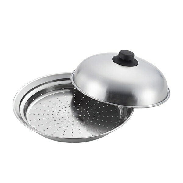 ヨシカワ SJ2631 美味彩菜 お鍋にのせて使う蒸しプレート(フタ付) 20～22cm用 [キャンセル・変更・返品不可]