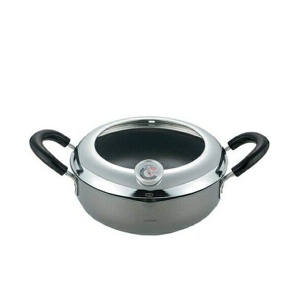 縁 温度計付き両手揚げ鍋 20cm [キャンセル・変更・返品不可]