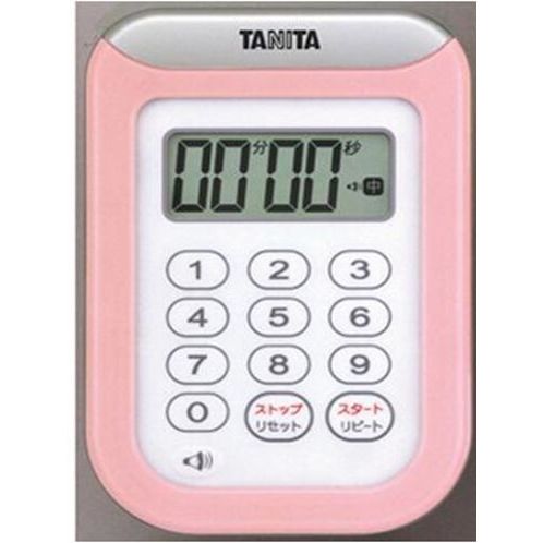 [タニタ] デジタルタイマー 丸洗いタイマー100分計 ピンク TD-378PK [キャンセル・変更・返品不可]