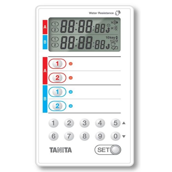 [タニタ] 業務用デジタルタイマー 洗えるタイプ ホワイト TD-428WH [キャンセル・変更・返品不可]