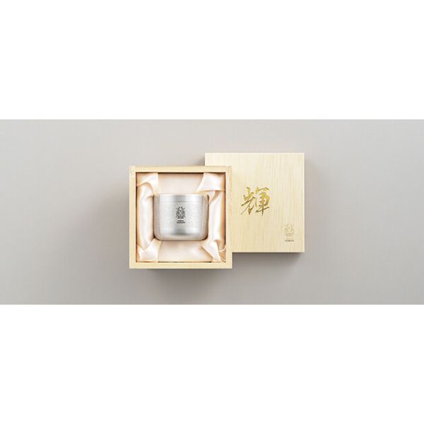 日本製 純銅ぐい呑み ｢輝｣ 銀 [キャンセル・変更・返品不可]