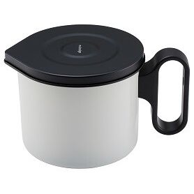 万年 LMD-10 m.design オイルポット0.8L ホワイト [キャンセル・変更・返品不可]