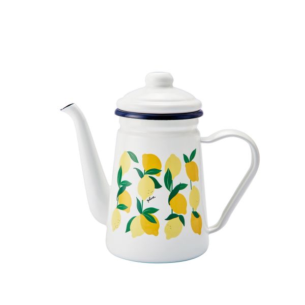 プルーン(plune) ホーローカフェポット レモン PCP-703 日本製 [キャンセル・変更・返品不可]