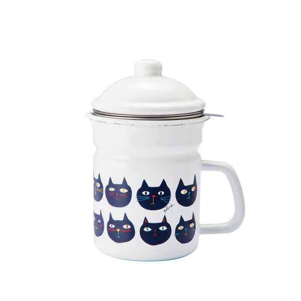 プルーン(plune) ホーローオイルポット ミミココモモ POP-902 日本製 [キャンセル・変更・返品不可]