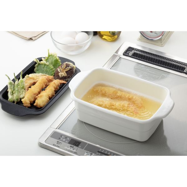 高木金属 天ぷら鍋 角型 トレー付 HT-KWT [キャンセル・変更・返品不可]