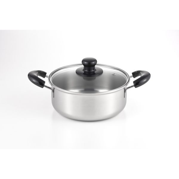 [ヨシカワ] クックルック ベーシック 両手鍋 20cm [キャンセル・変更・返品不可]