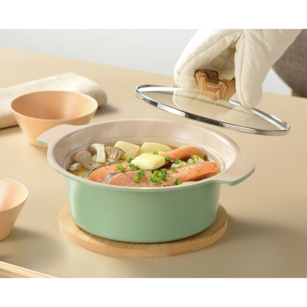 [和平フレイズ] アルモンデ IH対応卓上鍋 18cm [グリーン] [キャンセル・変更・返品不可]