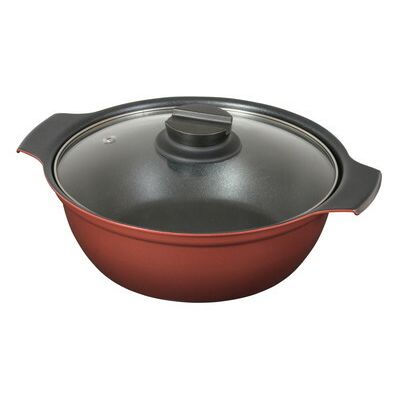 [パール金属] 旨味 IH対応 ガラス蓋付 卓上鍋 20cm HB-6963 [キャンセル・変更・返品不可]