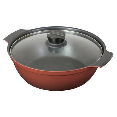 [パール金属] 旨味 IH対応 ガラス蓋付 卓上鍋 26cm HB-6963 [キャンセル・変更・返品不可]