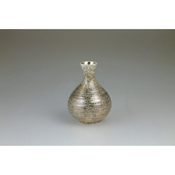 陶悦窯 雅刷毛 2合徳利(金) [キャンセル・変更・返品不可]