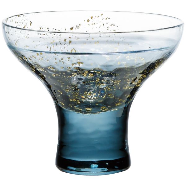 江戸硝子 八千代窯 高台杯(鉄紺 てっこん)日本製 made in Japan [キャンセル・変更・返品不可](3)