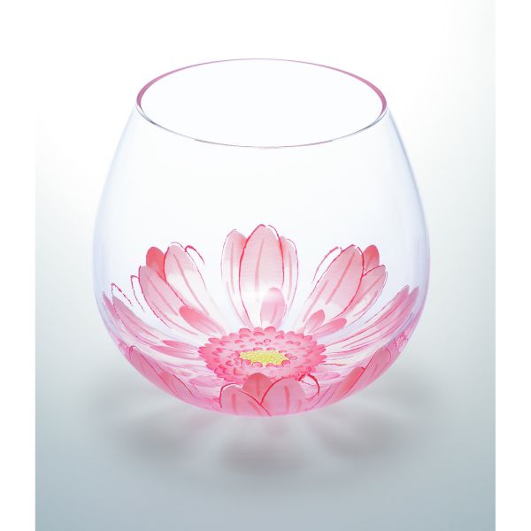 ゆらゆらグラス(フルリール ピンク)日本製 made in Japan [キャンセル・変更・返品不可]