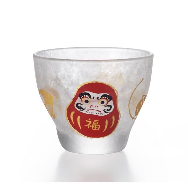 [石塚硝子] アデリア めでたmono 盃 達磨 [キャンセル・変更・返品不可]