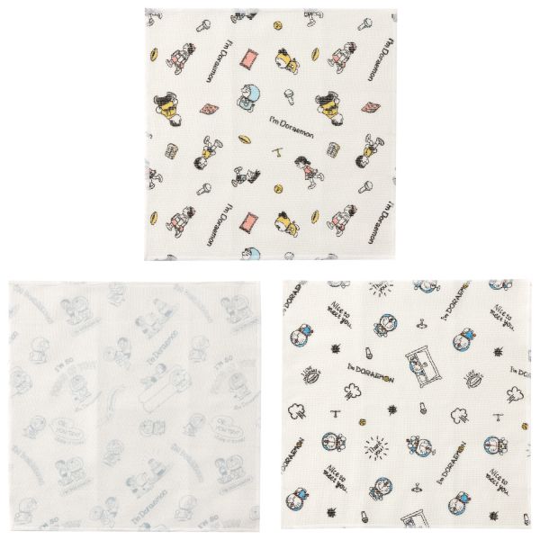 [スケーター] I'm Doraemon かや生地ふきん 3枚 [キャンセル・変更・返品不可]