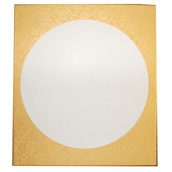 大色紙 円窓緞子 1枚 金茶 [キャンセル・変更・返品不可]