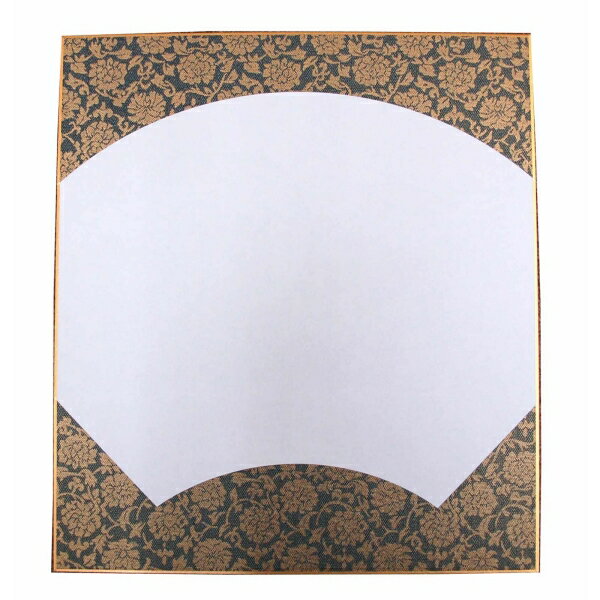 大色紙 扇面緞子 1枚 紺 [キャンセル・変更・返品不可]