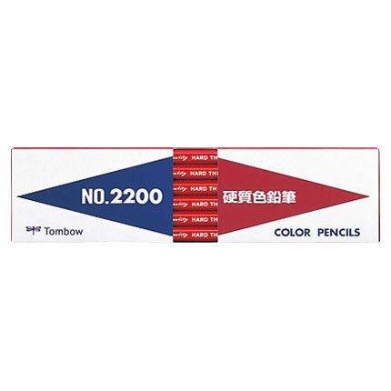 トンボ鉛筆 硬質色鉛筆 あか 1ダース 2200-25 [キャンセル・変更・返品不可]