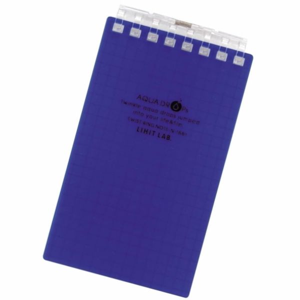 [リヒトラブ] AQUA DROPs ツイストノート(メモサイズ) 藍 N-1661-11 [キャンセル・変更・返品不可]