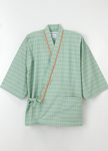 [ナガイレーベン] 患者衣じんべい型 (LG-1471) [グリーン]