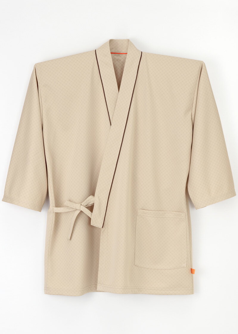 [ナガイレーベン] 患者衣じんべい型 (MG-1521) [ベージュ]