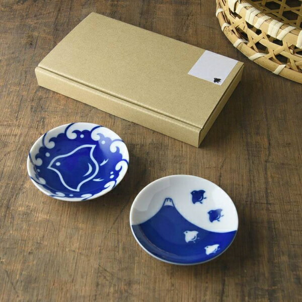 千鳥づくし 9.5cm豆皿セット 波千鳥&富士千鳥の紹介画像2