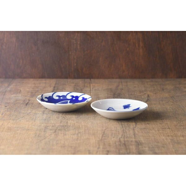 千鳥づくし 9.5cm豆皿セット 波千鳥&富士千鳥の紹介画像3