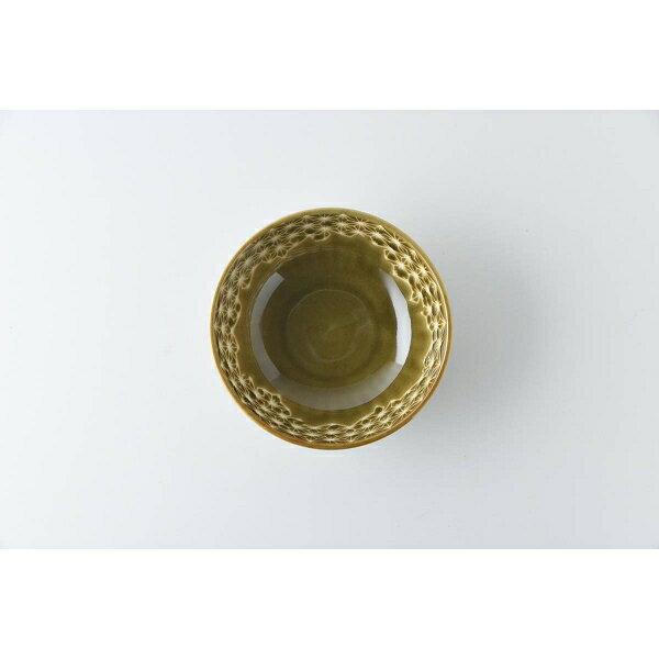 麻柄つなぎ 11cmごはん茶碗 アンバー 軽量食器