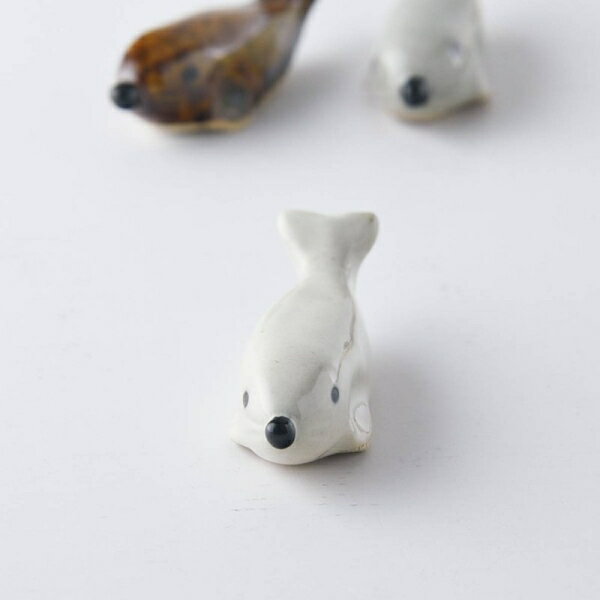 アザラシのホッキョくん箸置き 白