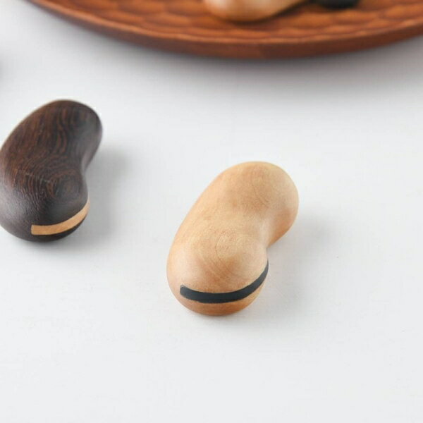 森の心地 木製箸置き そら豆 ナチュラル