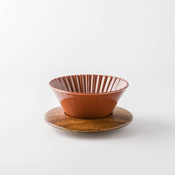 カラフルドリッパー&ホルダーセット ブラウン ※B級品(アウトレット品)