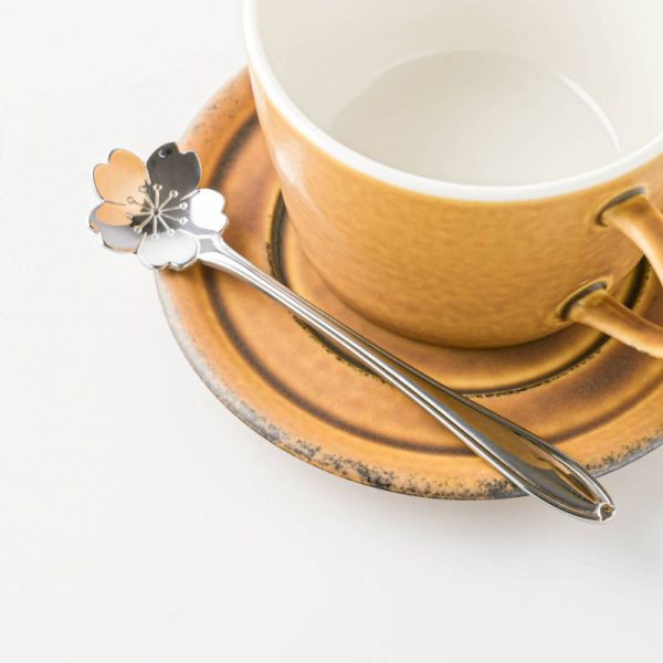 佐藤金属興業 SALUS フラワーカトラリー コーヒースプーン シルバー サクラ