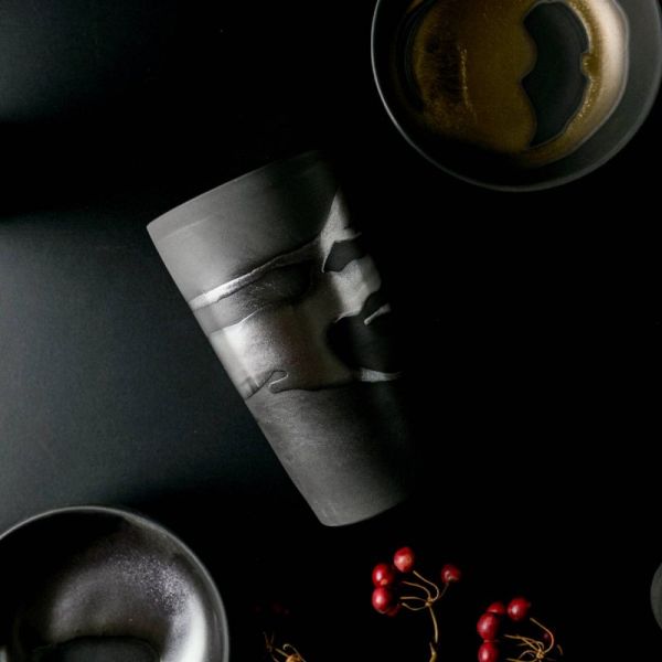 金銀流し 泡立ちカップ 銀流し 500 cc