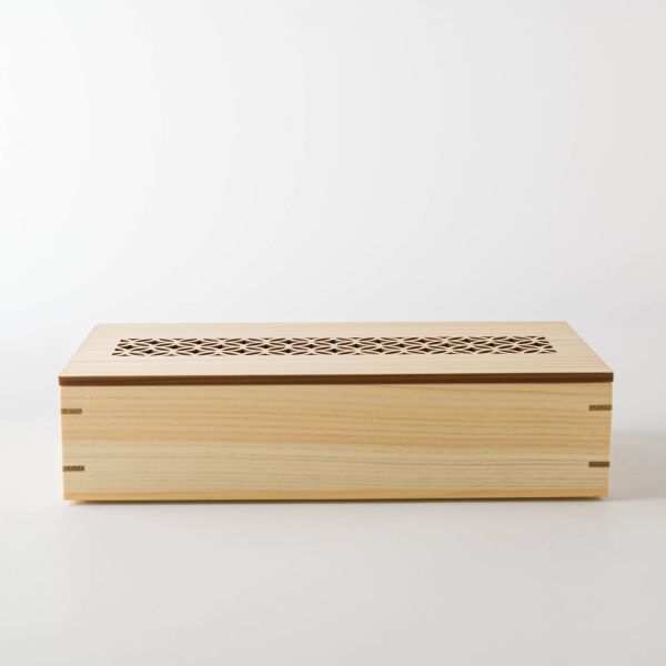 ひのき細密料理箱 クリアー 蓋付 七宝の紹介画像3