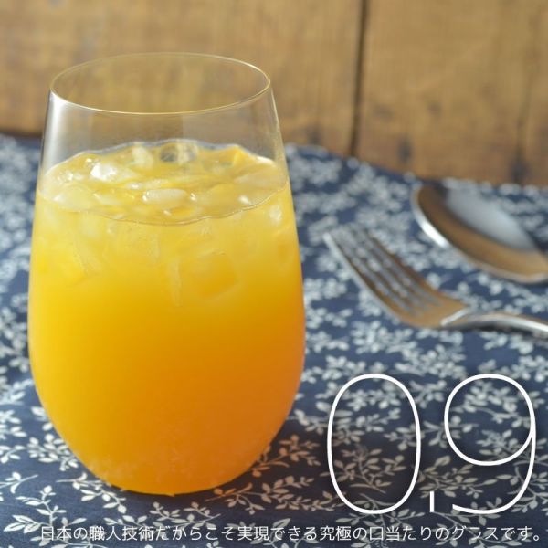 0.9 infinity つぼみ12oz ガラスタンブラー