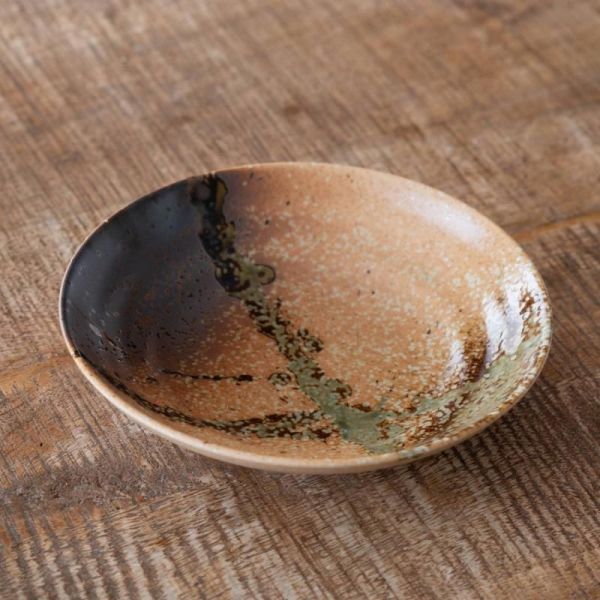 22.5cm信楽織部麺皿 ※B級品(アウトレット品)