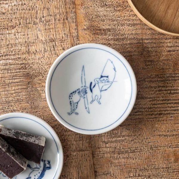 Rakuten - 猫 シチタ 鳥獣戯画・猫 10cm小皿 弓矢