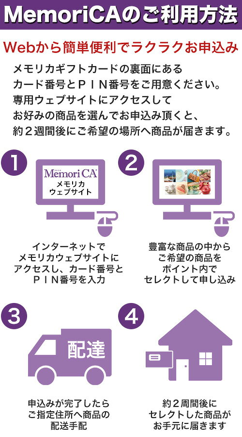ポイント型ギフトカード MemoriCA(メモリカ) 50,000ポイント (50,000円相当)