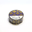 kimono美 マスキングテープ(幅15mm) 金箔 禅ZEN/粋タイプ/七宝 GR3015