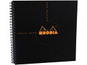 ロディア RHODIA / リバースブック 21X21cm 正方形 リングノート (ブラック・5mm方眼)(cf193609)【正方形 ノート デザイン おしゃれ】 2