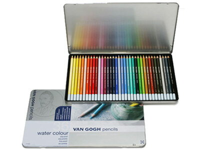 サクラ 色鉛筆 / ヴァンゴッホ水彩色鉛筆 36色セット（メタルケース入り）（T9774-0036）【SAKURA 筆記具 事務用品 デザイン おしゃれ】