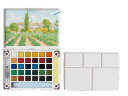サクラ 透明固形水彩絵具 / プチカラー水筆入り30色セット(NCW-30H)(A-35840)【SAKURA 描画材料 事務用品 デザイン おしゃれ】